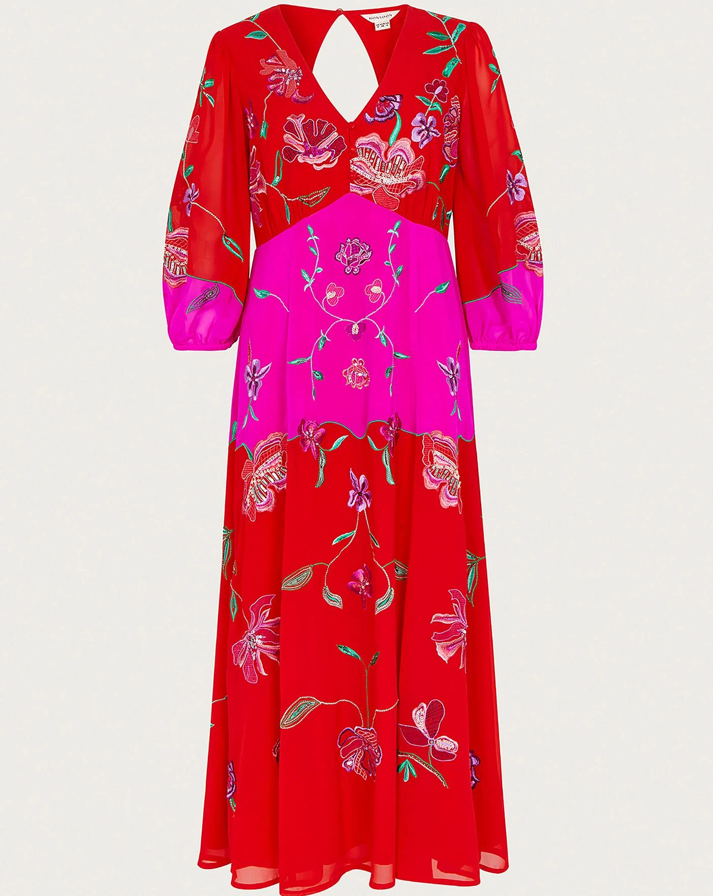 Monsoon Joanna Embellished Dress| Red 3 Monsoon Joanna Embellished Dress| Red