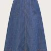 Monsoon Pull On Denim Midi Skirt| Denim Blue 2 Monsoon Pull On Denim Midi Skirt| Denim Blue -Trendy Rae Sales jr671 54013639 3