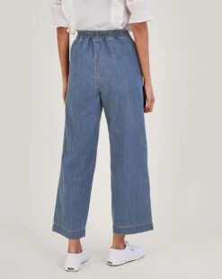 Monsoon Harper Crop Wide Leg Jeans| Denim Blue -Trendy Rae Sales jr935 54013839 4