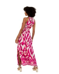 Monsoon Ikat Border Print Maxi Dress| Pink -Trendy Rae Sales mi701 54142910 2