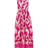 Monsoon Ikat Border Print Maxi Dress| Pink -Trendy Rae Sales mi701 54142910 3
