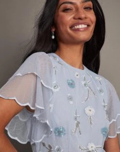 Monsoon Catherine Maxi Dress| Cloud -Trendy Rae Sales mi850 54079668 4