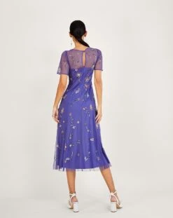 Monsoon Kathy Embellished Midi Dress| Blue -Trendy Rae Sales mi863 54082402 2