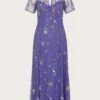 Monsoon Kathy Embellished Midi Dress| Blue -Trendy Rae Sales mi863 54082402 3