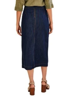 Monsoon Denim Belted Button Front Skirt| Indigo -Trendy Rae Sales pv124 34106645 4