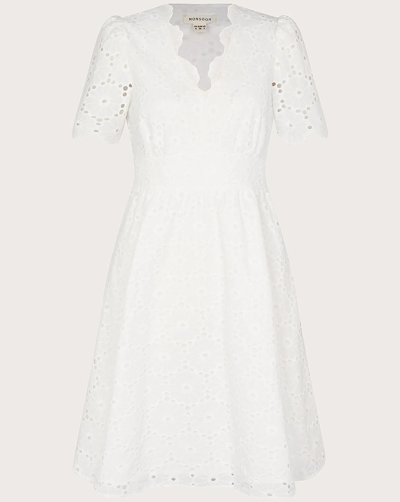 Monsoon Polly Broderie Dress| Ivory 3 Monsoon Polly Broderie Dress| Ivory