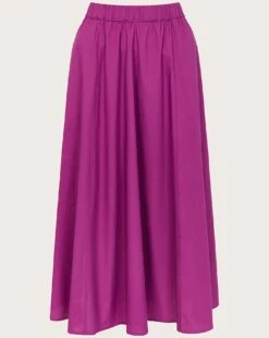 Monsoon Patsey Flared Midi Skirt| Purple