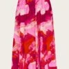 Monsoon Khari Abstract Print Midi Skirt| Pink -Trendy Rae Sales ru496 54275810 3