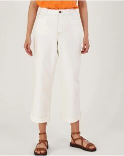 Monsoon Wide Leg Cropped Jeans -Trendy Rae Sales ru639 54302642 2