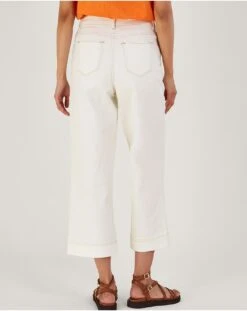 Monsoon Wide Leg Cropped Jeans -Trendy Rae Sales ru639 54302642 4