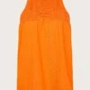 Monsoon Crochet Neckline Halter Top| Orange -Trendy Rae Sales ru947 54158715 3