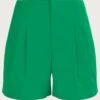Monsoon Lilly Structured Shorts| Green -Trendy Rae Sales ru949 54278307 3