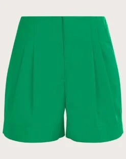 Monsoon Lilly Structured Shorts| Green