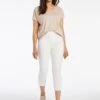 Amber White Pull On Crop Jeggings| White -Trendy Rae Sales t01ig266500w