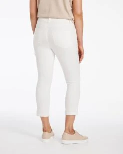 Amber White Pull On Crop Jeggings| White -Trendy Rae Sales t01ig266503w
