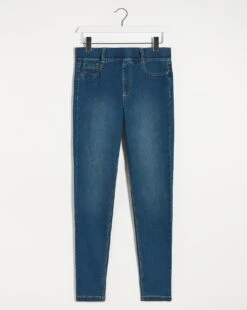 Bella Mid Blue Pull On Slim Leg Jeggings| Mid Blue -Trendy Rae Sales u01nb664756s