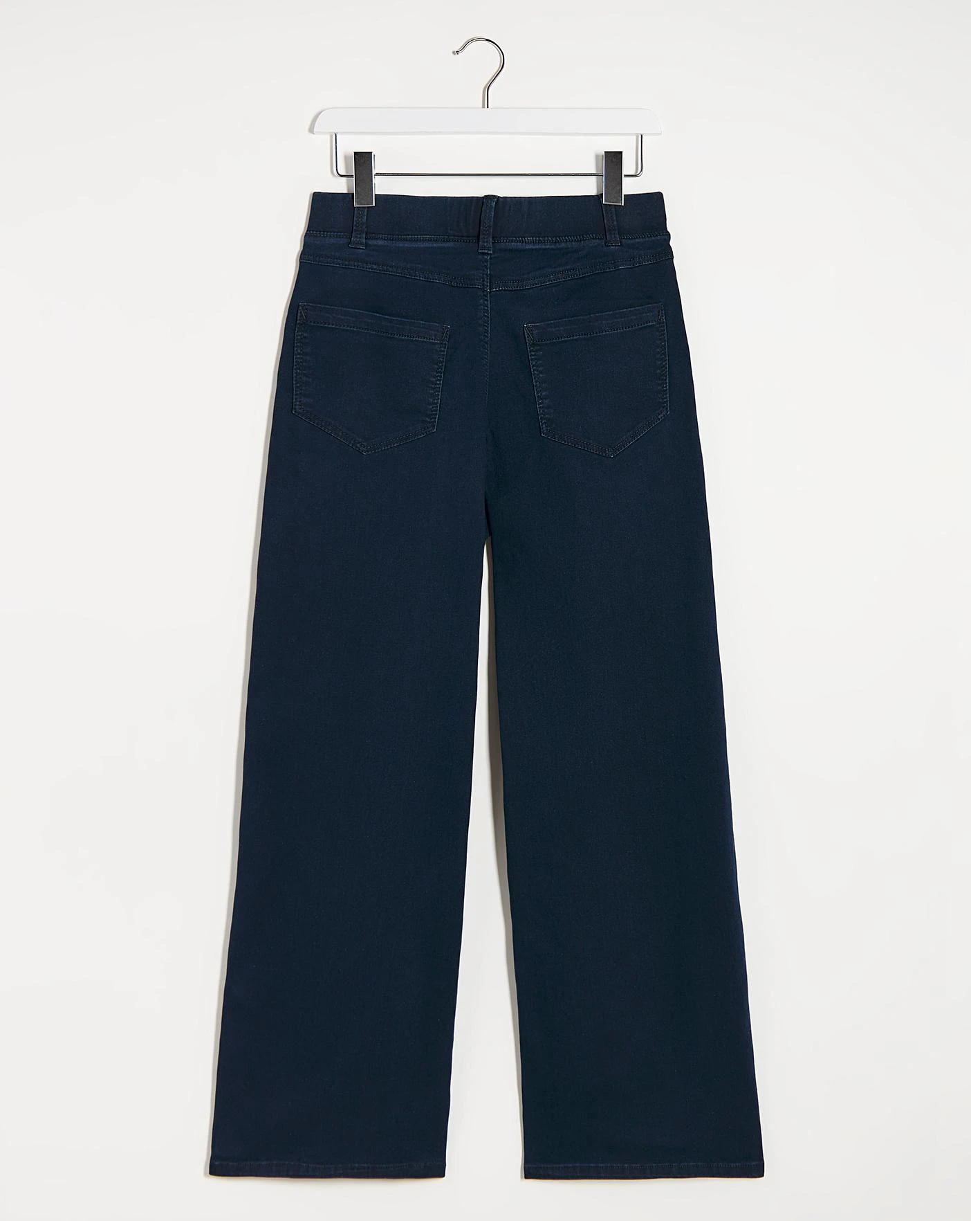 Lottie Dark Indigo Pull On Wide Leg Jeggings| Dark Indigo 5 Lottie Dark Indigo Pull On Wide Leg Jeggings| Dark Indigo - Image 3