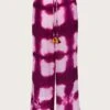 Monsoon Tassel Waist Tie Dye Trousers| Pink