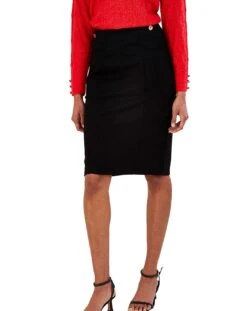 Monsoon Ponte Pencil Skirt| Black -Trendy Rae Sales uw699 34114701 2