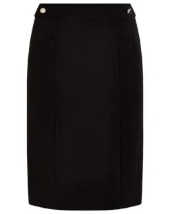 Monsoon Ponte Pencil Skirt| Black