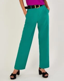 Monsoon Madelyn Trousers| Green -Trendy Rae Sales vj002 54259007 2