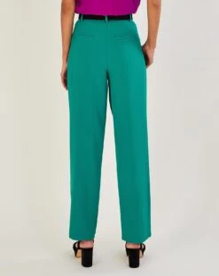 Monsoon Madelyn Trousers| Green -Trendy Rae Sales vj002 54259007 4