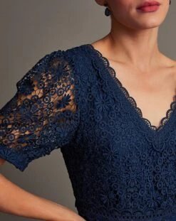 Monsoon Lilibet Lace Maxi Dress| Navy -Trendy Rae Sales vj253 54078661 4