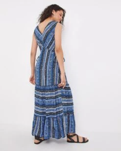 Joe Browns Boho Santorini Summer Dress| Blue Multi-coloured -Trendy Rae Sales w01re341752w