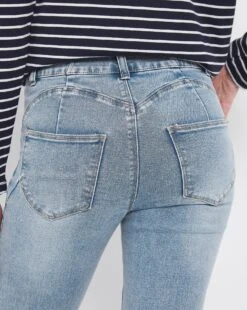 Dream Sculpt Light Blue Straight Leg Jeans| Light Blue -Trendy Rae Sales w01uy123705w