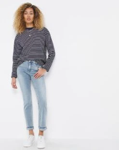 Dream Sculpt Light Blue Straight Leg Jeans| Light Blue