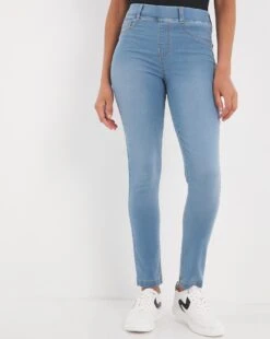 Bella Light Blue Slim Leg Jeggings| Light Blue