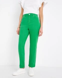 Demi High Waisted Mom Jeans| Bright Green -Trendy Rae Sales w01uy464743w