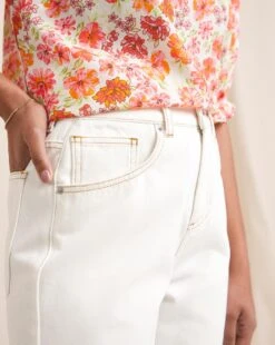 Anise Lily Ecru Undyded Crop Flare Jeans| Ecru 13 Anise Lily Ecru Undyded Crop Flare Jeans| Ecru -Trendy Rae Sales w01vk035795w