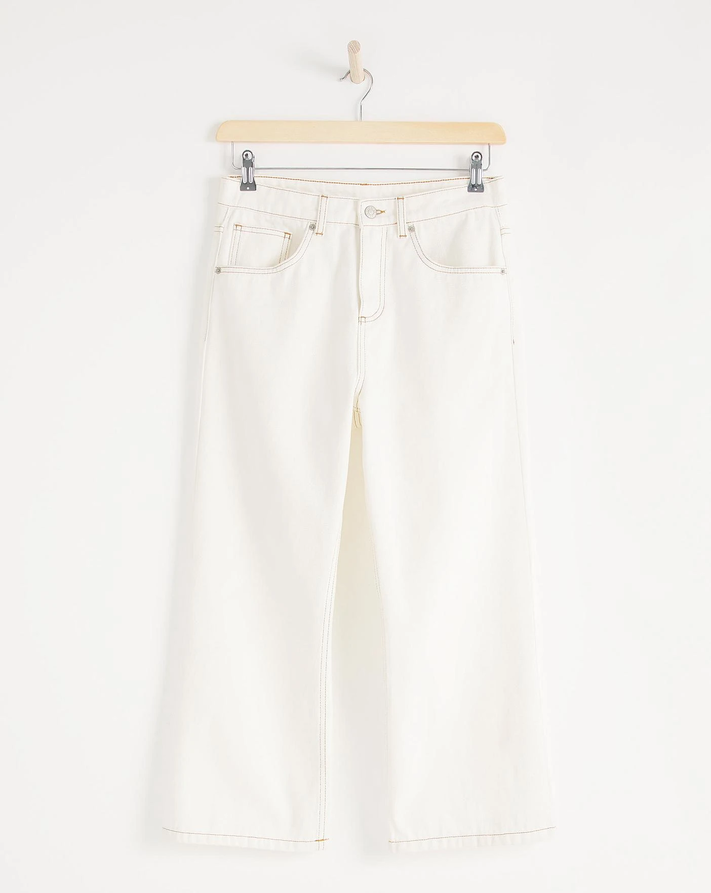 Anise Lily Ecru Undyded Crop Flare Jeans| Ecru 9 Anise Lily Ecru Undyded Crop Flare Jeans| Ecru - Image 7