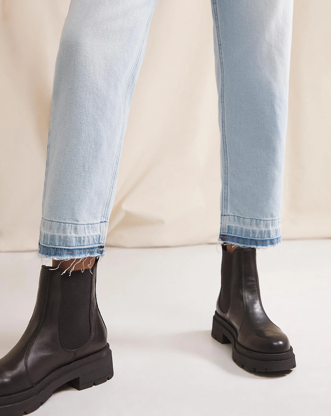 Anise Marguarite Bleach Wash Release Hem Straight Leg Jean| Bleach Wash 6 Anise Marguarite Bleach Wash Release Hem Straight Leg Jean| Bleach Wash - Image 4