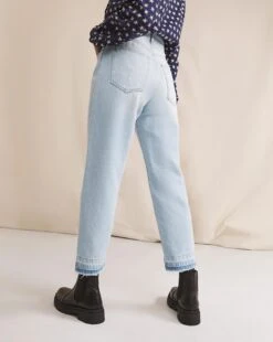 Anise Marguarite Bleach Wash Release Hem Straight Leg Jean| Bleach Wash 12 Anise Marguarite Bleach Wash Release Hem Straight Leg Jean| Bleach Wash -Trendy Rae Sales w01vk073758w