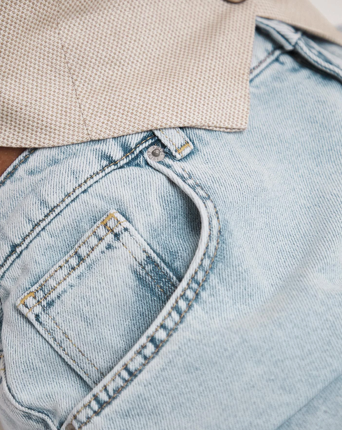 Anise Poppy Bleach Wash Slouch Jeans| Bleach Wash 8 Anise Poppy Bleach Wash Slouch Jeans| Bleach Wash - Image 6