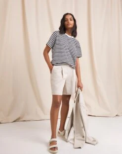 Anise Bryony Linen City Short| Natural