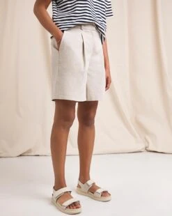 Anise Bryony Linen City Short| Natural -Trendy Rae Sales w01vk123802w
