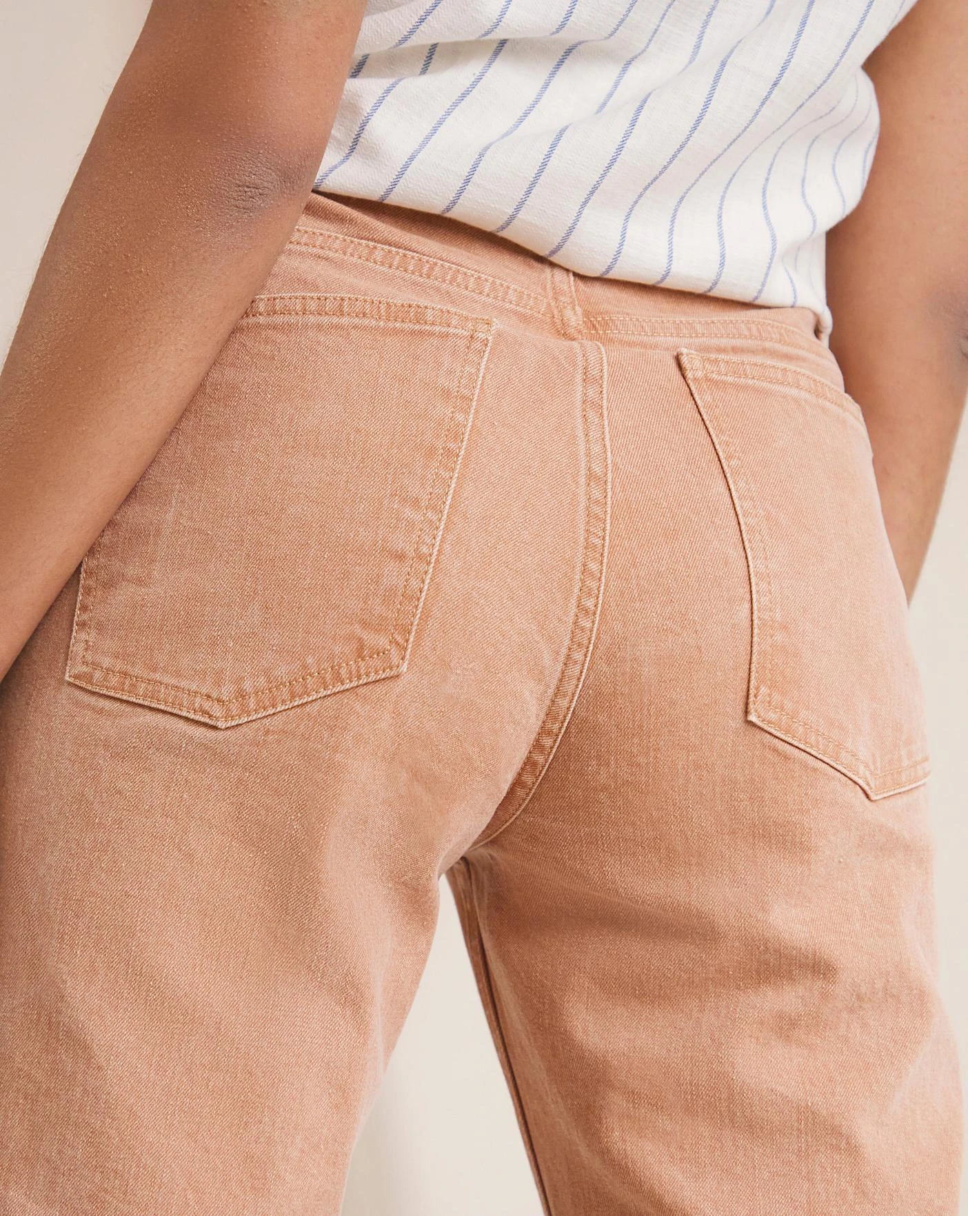 Anise Lily Baked Pink Crop Flare Jeans| Baked Pink 4 Anise Lily Baked Pink Crop Flare Jeans| Baked Pink - Image 2