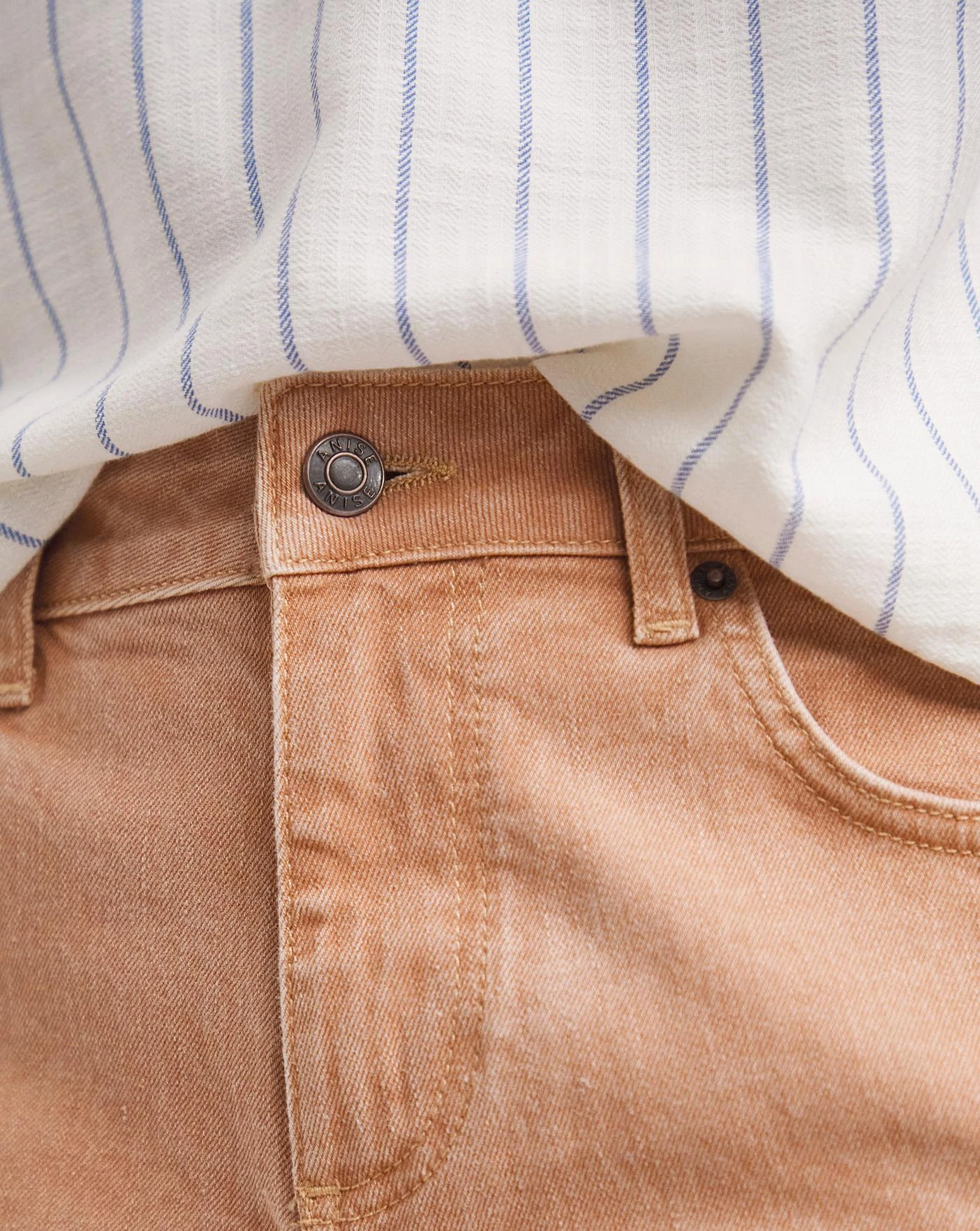 Anise Lily Baked Pink Crop Flare Jeans| Baked Pink 7 Anise Lily Baked Pink Crop Flare Jeans| Baked Pink - Image 5