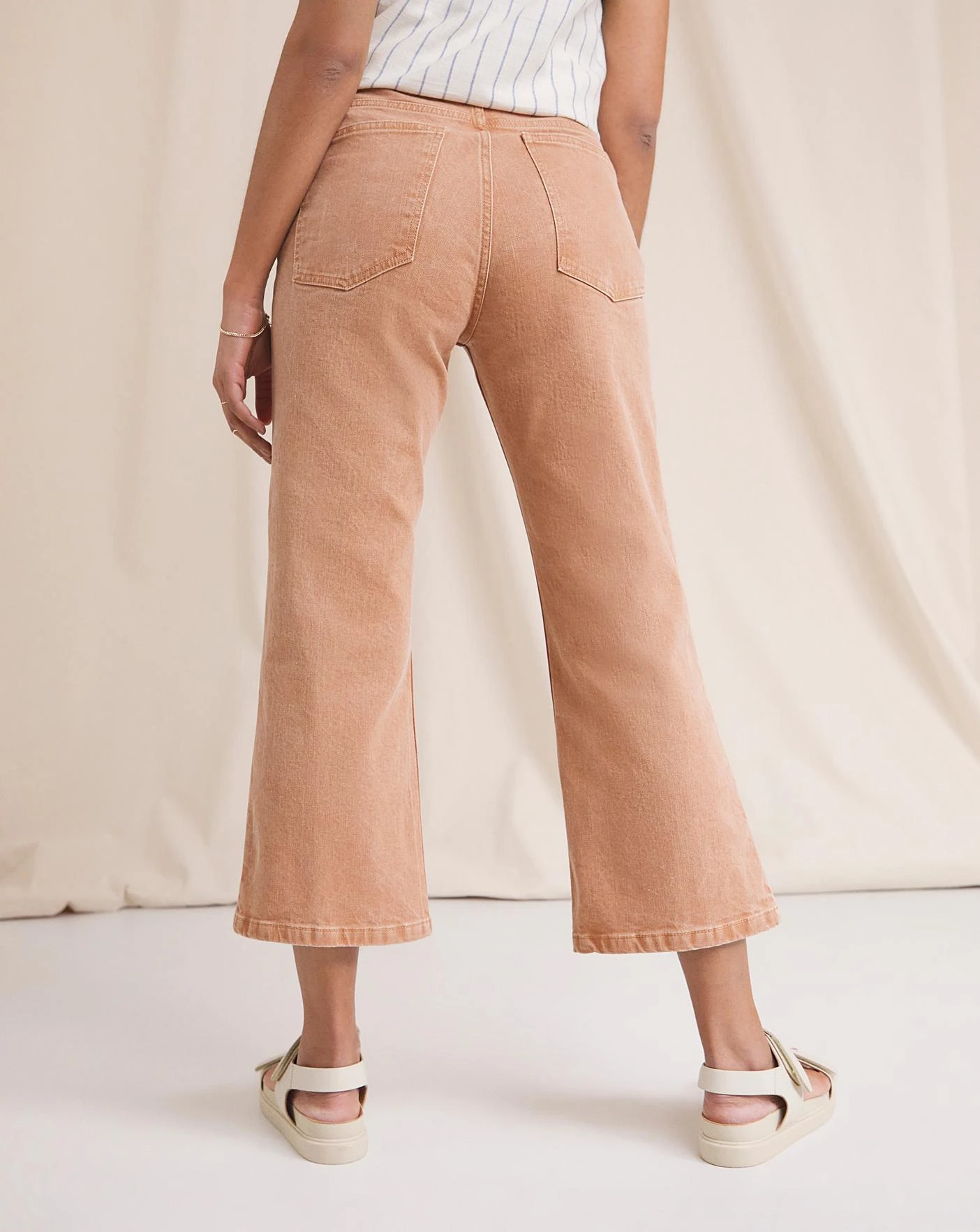 Anise Lily Baked Pink Crop Flare Jeans| Baked Pink 6 Anise Lily Baked Pink Crop Flare Jeans| Baked Pink - Image 4