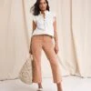 Anise Lily Baked Pink Crop Flare Jeans| Baked Pink -Trendy Rae Sales w01vk132804w