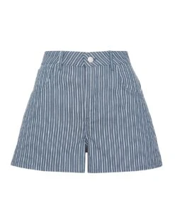 Anise Tahlia Blue Stripe High Waisted Shorts| Blue Stripe -Trendy Rae Sales w01vk829732s