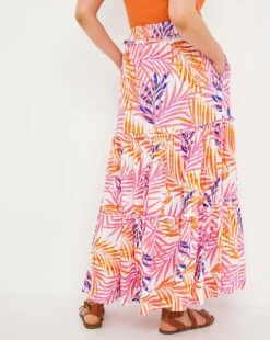 Julipa Crinkle Palm Tree Skirt| Palm Print -Trendy Rae Sales w07wg175726w