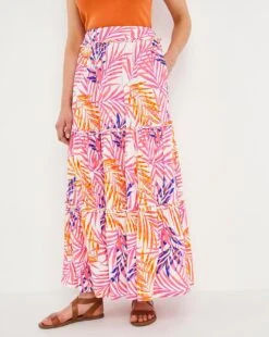 Julipa Crinkle Palm Tree Skirt| Palm Print -Trendy Rae Sales w07wg175728w