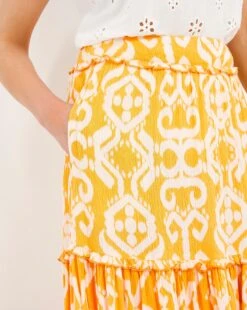 Julipa Tiered Crinkle Skirt| Print Multi -Trendy Rae Sales w07zq374727w