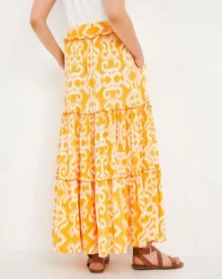 Julipa Tiered Crinkle Skirt| Print Multi -Trendy Rae Sales w07zq374728w