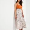 Julipa Printed Belted Linen Skirt| Print Multi -Trendy Rae Sales w07zz916725w