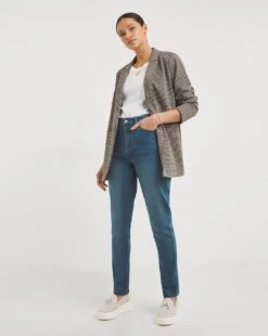 Lexi High Waist Slim Leg Jeans| Mid Wash